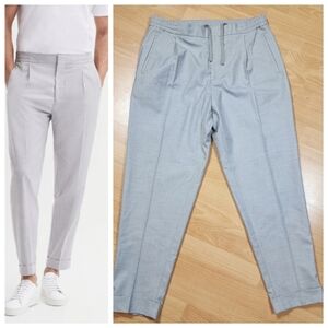 Reiss Brighton Relaxed Drawstring Trouser Grey Pants Mens Size 36 Stretch Waist